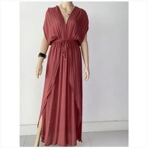 Wrap Maxi Cover-Up Dress
